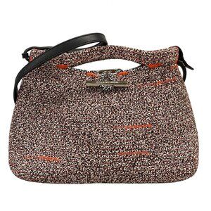 Balenciaga zigzag gagger Handbag 380687 White Black Orange Chemical Fiber